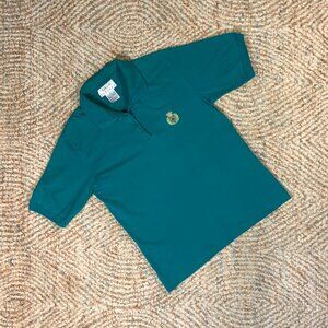 Vintage Green/Teal Polo with Crown Emblem by Talbots Petites Women Size P/S